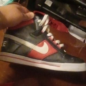 Pink & Silver High Top Nikes